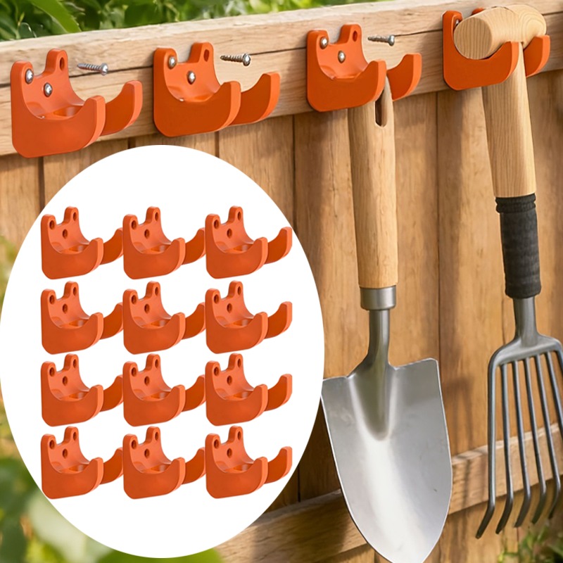 Workshop Tools Hanger - 2-10個入りヘビーデューティーガーデンツールラック壁掛けフックガレージ収納オーガナイザーハンガー（熊手、シャベル、ほうき、作業場用ブラケット用）