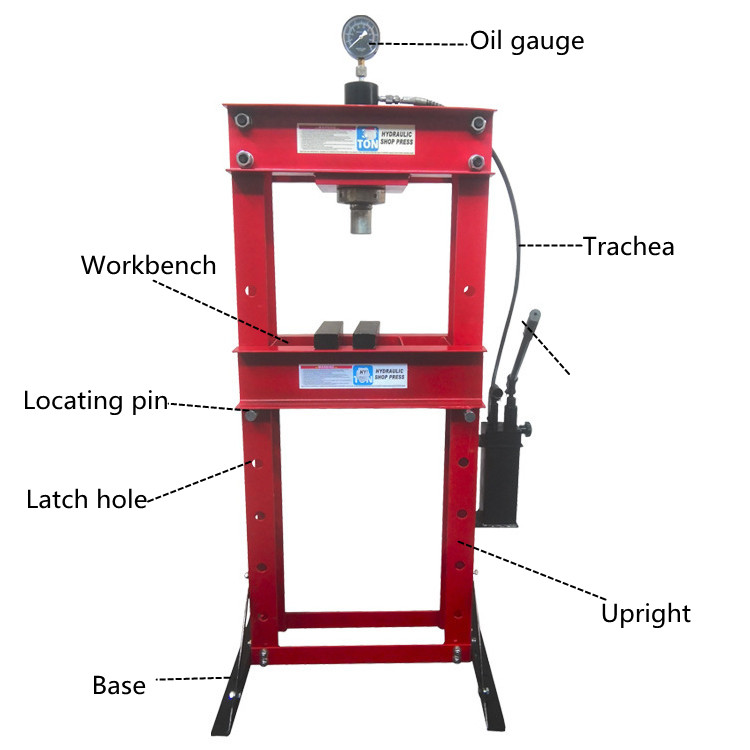 Workshop Tools Price - 自動車油圧工場価格、20トンデュアルポンプ式自動車油圧ワークショッププレス、車両修理工具