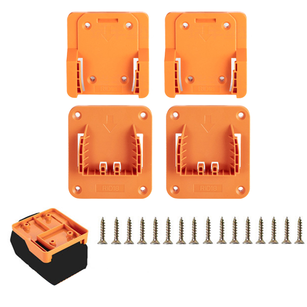 Workshop Tools Hanger - 黄色のプラスチック製バッテリーとツールハンガー Ridgid 用 AEG 18V ドリル収納ラックオーガナイザーガレージワークショップアクセサリー