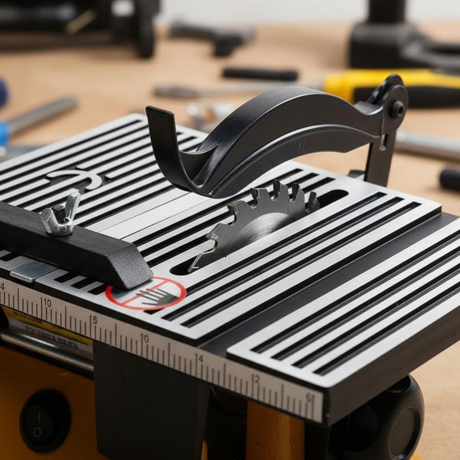 Mini Workshop Tools - ミニテーブルソー ポータブルミニチュアベンチソー切断機 低騒音電動工具 DIY愛好家、作業場、ガレージ用