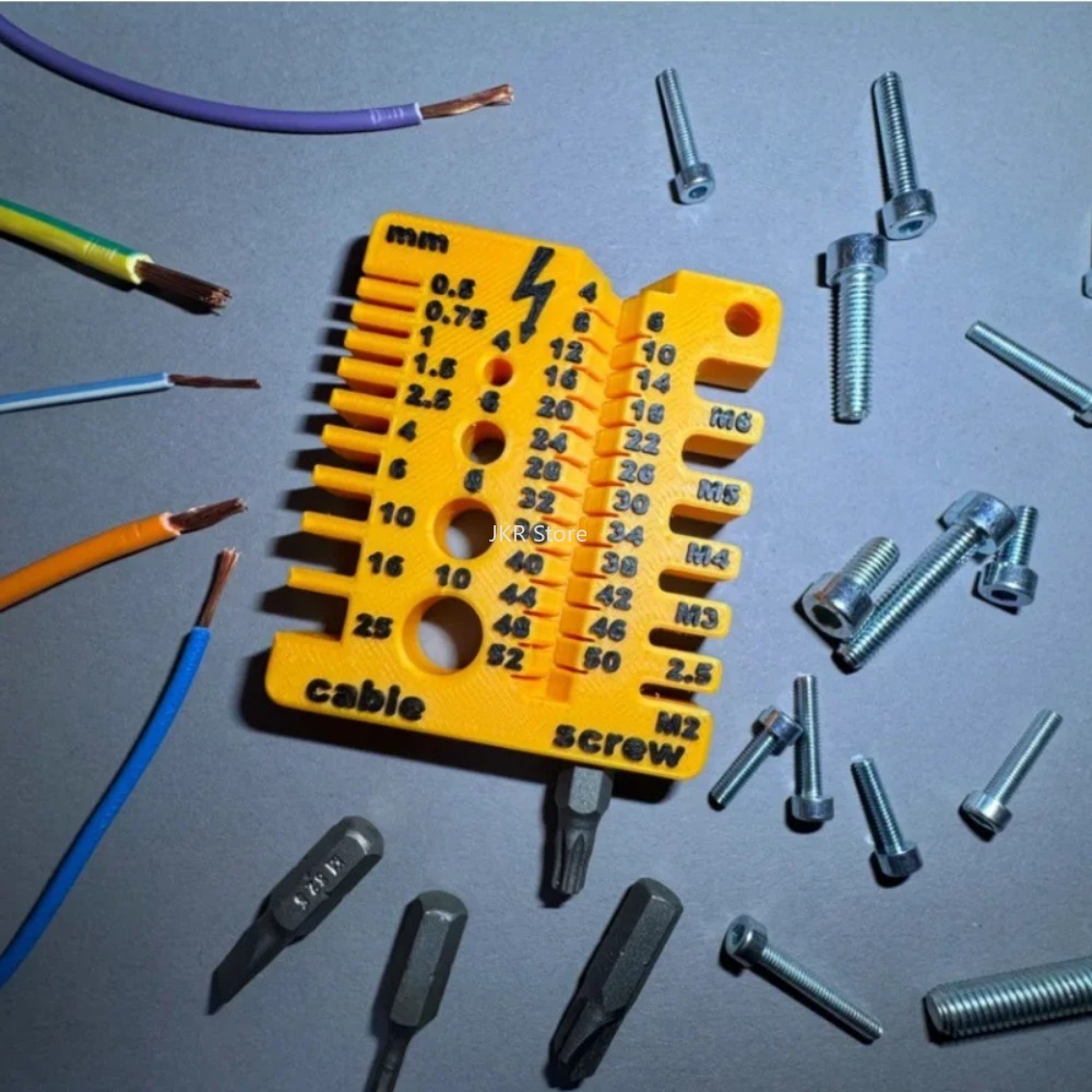 両面ワイヤーゲージネジ測定ツールポータブル厚さ定規多機能サイ - Tools Use In Workshop のレビューと価格