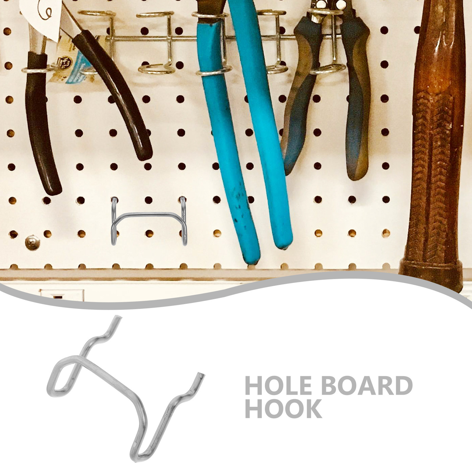 10個入り高耐久ステンレス製ペグボードフック、ガレージや作業 - Workshop Tools Hanger のレビューと価格