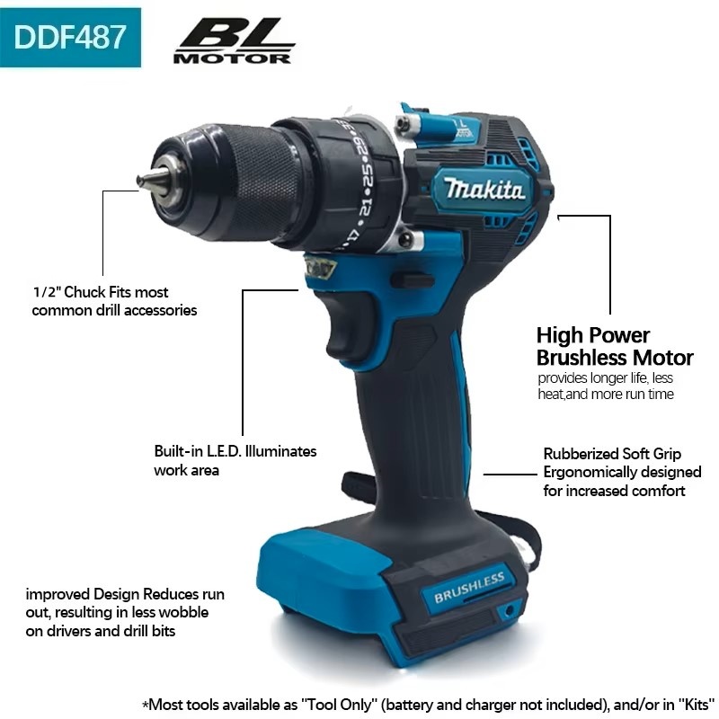 マキタ 18V LXT ®   リチウムイオンDDF487  - Makita Drill Ddf484 のレビューと価格