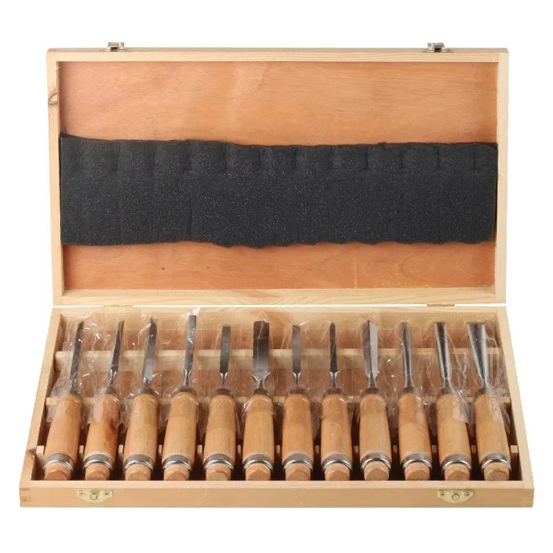 ワークショップ木工旋盤用ガウジ手動工具12個入り鋼製無垢材彫 - Mini Workshop Tools のレビューと価格