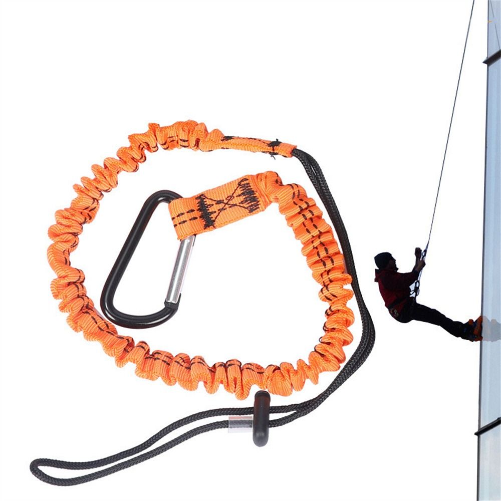 安全ロープ伸縮式落下防止テザー、カラビナフック付き、空中作業 - Mini Workshop Tools のレビューと価格