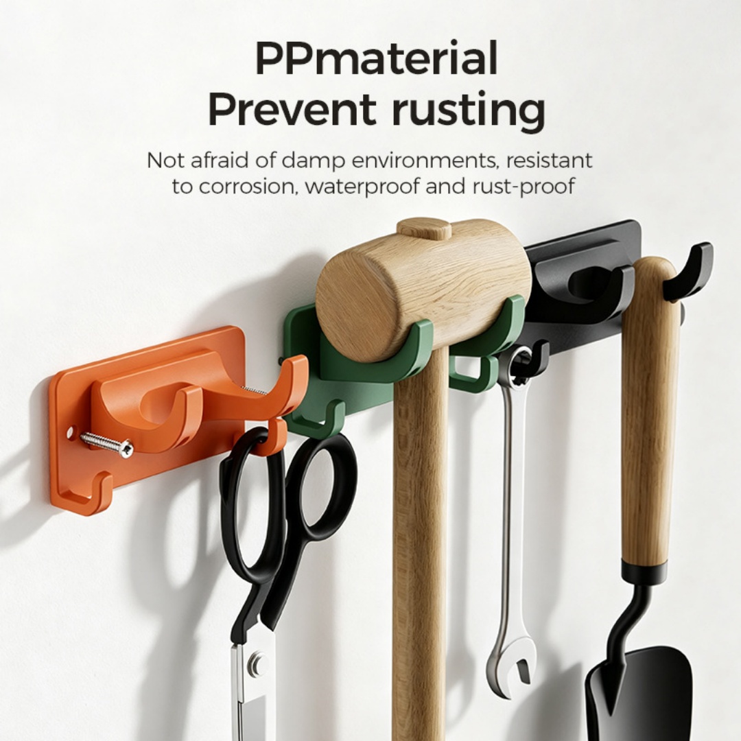 防錆PP製壁掛け多機能ツールハンガー収納ラック（シャベル、熊 - Workshop Tools Hanger のレビューと価格