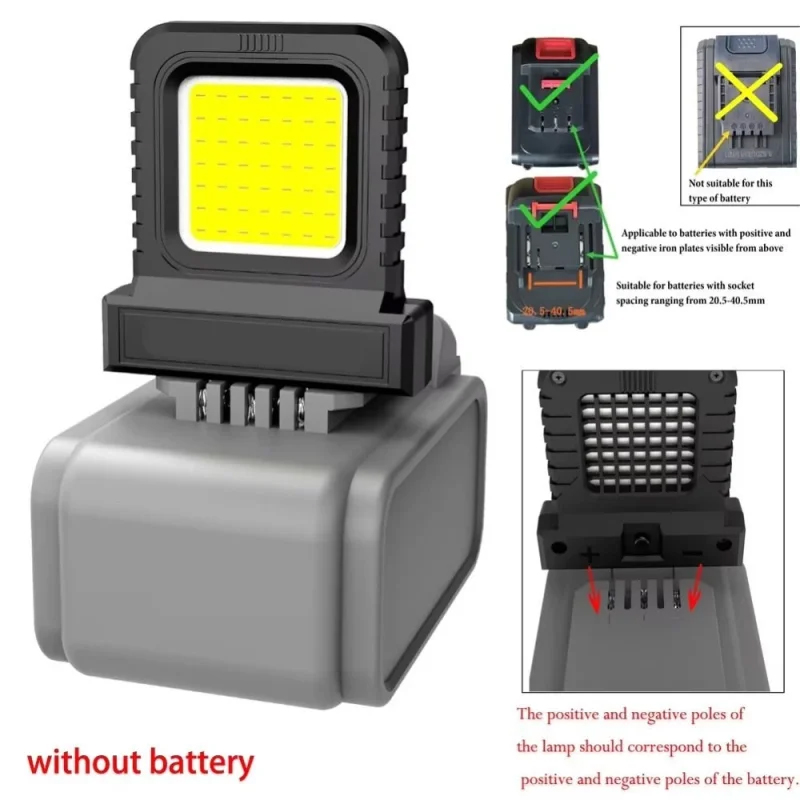 LED ワークライト マキタ用 ミルウォーキー用 デウォルト - Common Tools In Workshop のレビューと価格