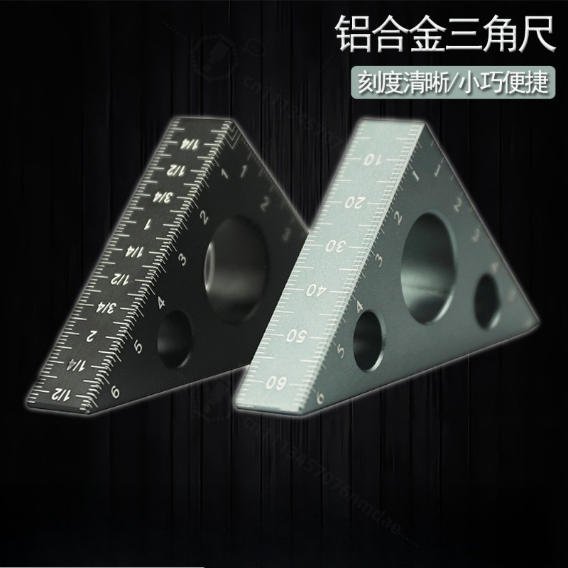 厚いアルミ製三角定規 90/45度 °   木工用直角測定ゲ - Workshop Layout Tools のレビューと価格