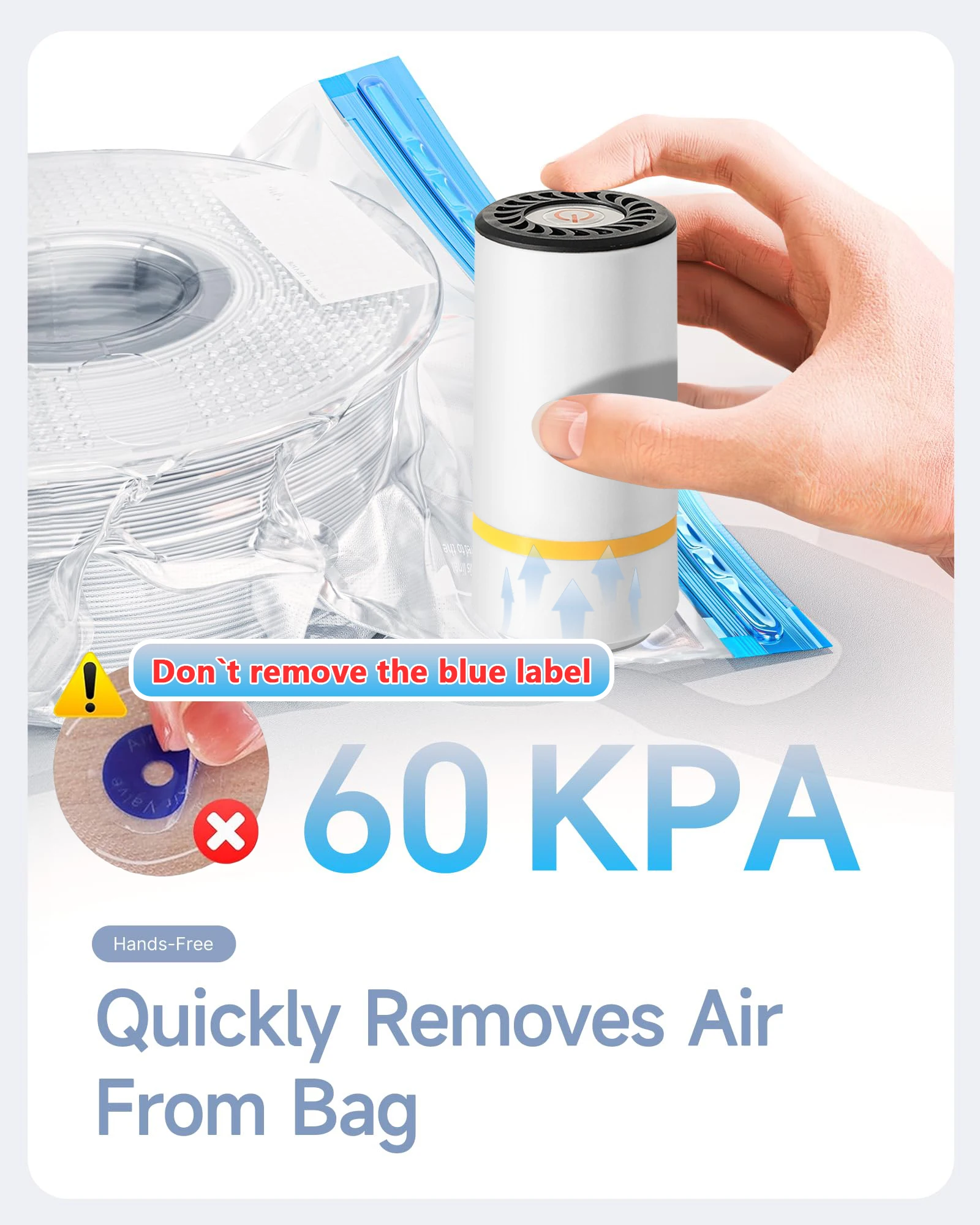 USB充電式電動エアポンプ付き3Dプリンターフィラメント真空 - Tools Vape のレビューと価格