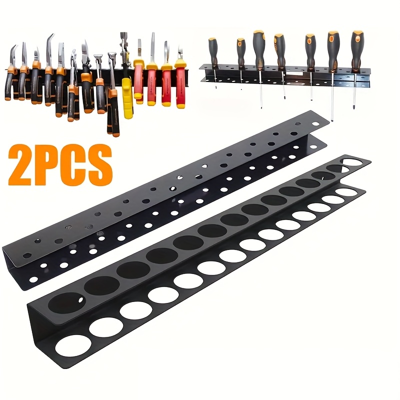 スチール製壁掛けドライバーレンチホルダー、ドライバー収納ラッ - Workshop Tools Hanger のレビューと価格
