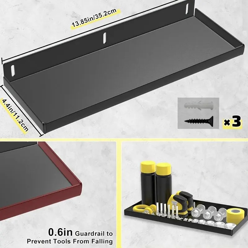 壁掛け式金属製ツールハンガー、頑丈なスチール製収納ラック、ド - Workshop Tools Hanger のレビューと価格