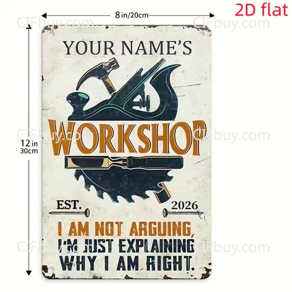 2Dフラットカスタムネームワークショップ大工道具ヴィンテージ - Workshop Tools With Name のレビューと価格