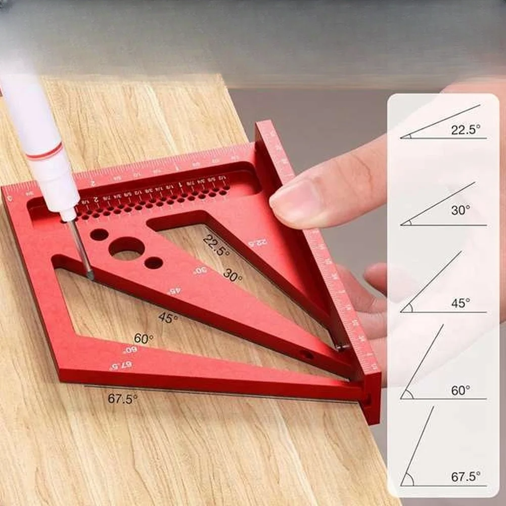赤色3D多角度測定定規、ワークショップレイアウトマーキング用 - Workshop Layout Tools のレビューと価格